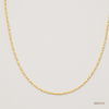 SJJGC137 | Luminous Link 22KT Diamond Cut Gold Chain