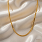SJJGC138 | Minimalist High Polish Byzantine Gold Chain