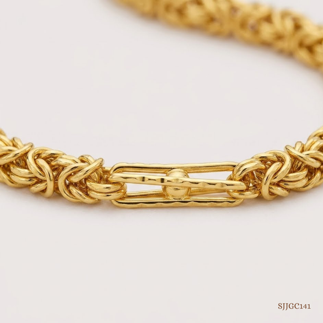 SJJGC141 | Modern Heritage Indo Byzantine Dual Tone Gold Chain