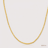 SJJGC142 | Swirl Link Diamond Cut Gold Chain