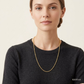 SJJGC142 | Swirl Link Diamond Cut Gold Chain