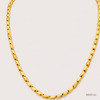 SJJGC143 | Imperial Yellow Gold Textured Bead Chain