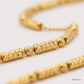 SJJGC146 | Aura Etched Dual Tone Gold Lariat Chain