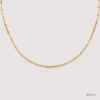 SJJGC147 | Radiant Dual Tone Textured Gold Chain