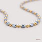 SJJGC148 | Radiant Dual Tone Spiral Bead Gold Chain