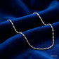 SJJGC148 | Radiant Dual Tone Spiral Bead Gold Chain
