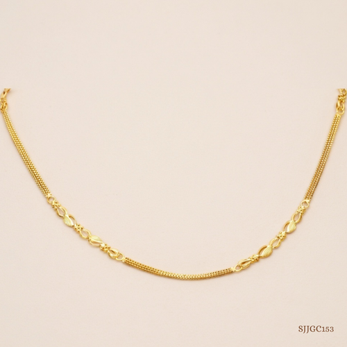 SJJGC153 | Stylish Radiant Hybrid Link Gold Chain