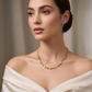 SJJGC153 | Stylish Radiant Hybrid Link Gold Chain