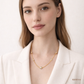SJJGC154 | Luminous Leaf Fluted Gold Chain Set