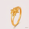 SJJGR102 | Glorious Yellow Gold Floral Statement Ring with Elegant Artistic Detailing