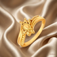 SJJGR104 | Alluring Beaded Texture Designer Gold Finger Ring with Modern Appeal