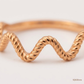 SJJGR106 | Wave Whirl Stylish Twisted Gold Ring with Contemporary Luxury Design