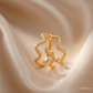 SJJGR106 | Wave Whirl Stylish Twisted Gold Ring with Contemporary Luxury Design