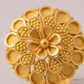 SJJGR109 | Heavenly Floral Pattern Gold Finger Ring with Elegant Craftsmanship