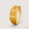 SJJGR110 | Opulent Geometric Designer Gold Ring with Modern Artistic Touch