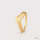 SJJGR113 | Crest Curve Stylish Gold Finger Ring with Sophisticated Finish