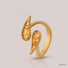 SJJGR114 | Twist Vine Nature-Inspired Gold Ring with Elegant Twisted Design