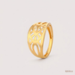 SJJGR118 | Lattice Flow Contemporary Designer Gold Ring with Unique Texture