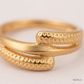 SJJGR125 | Layered Curve Stylish Gold Ring with Modern Sculpted Finish