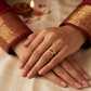 SJJGR125 | Layered Curve Stylish Gold Ring with Modern Sculpted Finish
