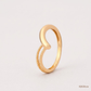 SJJGR126 | Sculpted Split Modern Designer Gold Ring for Elegant Styling