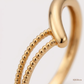 SJJGR126 | Sculpted Split Modern Designer Gold Ring for Elegant Styling