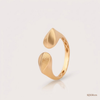 SJJGR131 | Elegant Leaf Pattern Gold Ring Inspired by Nature’s Beauty