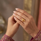 SJJGR134 | Sculpted Edge Premium Gold Ring with Contemporary Artistic Styling