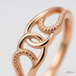 SJJGR135 | Vine Loop Nature-Inspired Gold Ring with Elegant Open Pattern