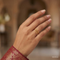 SJJGR136 | Intertwined Flow Modern Gold Ring with Luxury Twisted Design