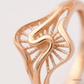 SJJGR139 | Sunflare Sculpt Luxury Gold Ring with Bold Artistic Design