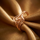 SJJGR139 | Sunflare Sculpt Luxury Gold Ring with Bold Artistic Design