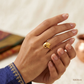 SJJGR142 | Majestic Trunk Bold Designer Gold Ring Inspired by Nature