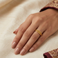 SJJGR147 | Wave Stack Layered Designer Gold Ring with Trendy Modern Appeal