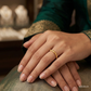 SJJGR149 | Twist Rope Luxury Gold Ring with Elegant Textured Finish