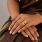 SJJGR153 | Floral Vine Elegant Gold Ring Inspired by Nature’s Beauty