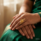 SJJGR155 | Open Loop Minimalist Gold Ring with Sleek Modern Styling