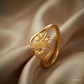 SJJGR155 | Open Loop Minimalist Gold Ring with Sleek Modern Styling
