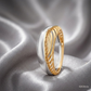SJJGR156 | Layered Edge Contemporary Designer Gold Ring with Luxury Appeal