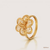 SJJGR160 | Heritage Petal Traditional-Inspired Gold Ring with Elegant Craftsmanship